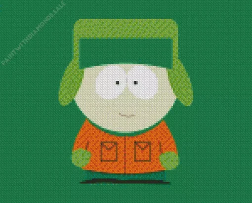 Kyle Broflovski In South Park Diamond Painting