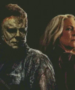 Laurie Strode And Micheal Myers Diamond Painting