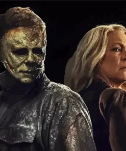 Laurie Strode And Micheal Myers Diamond Painting