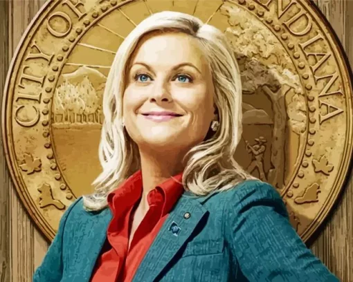 Leslie Knope Character Diamond Painting