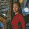 Lieutenant Uhura In Star Trek Diamond Painting