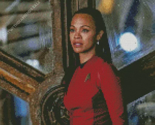 Lieutenant Uhura In Star Trek Diamond Painting