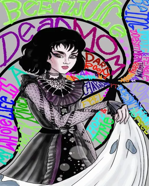 Lydia Deetz pop art Diamond Dotz Lydia Deetz Pop Art Diamond Painting