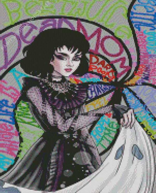 Lydia Deetz pop art Diamond Paintings Lydia Deetz Pop Art Diamond Painting