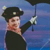 Mary Poppins And Her Umbrella Diamond Painting