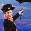 Mary Poppins And Her Umbrella Diamond Painting