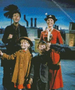 Mary Poppins Characters Diamond Painting