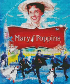 Mary Poppins Movie Poster Diamond Painting