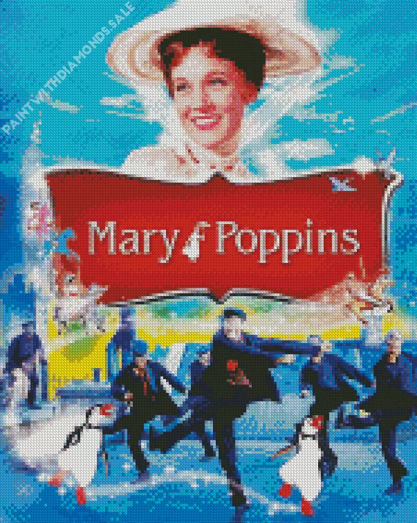 Mary Poppins movie poster Diamond Dotz Mary Poppins Movie Poster Diamond Painting