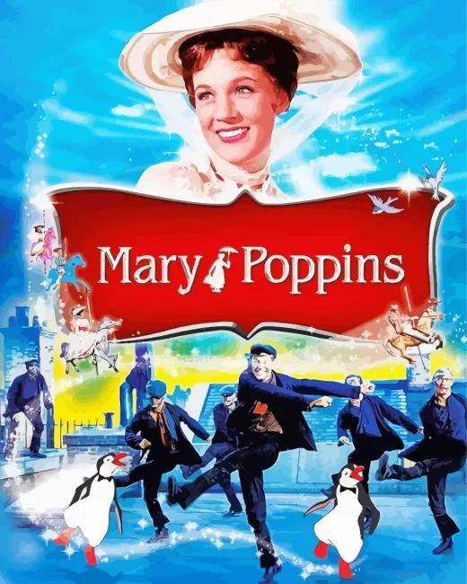 Mary Poppins movie poster Diamond Paints Mary Poppins Movie Poster Diamond Painting