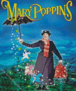 Mary Poppins Poster Art Diamond Painting