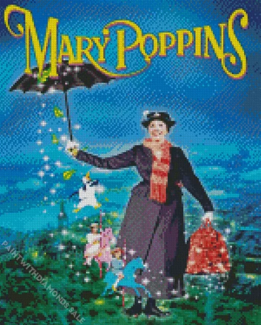 Mary Poppins Poster Art Diamond Painting