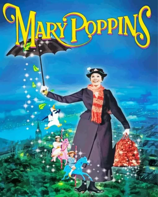 Mary Poppins Poster Art Diamond Painting