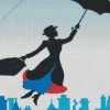 Mary Poppins Silhouette Diamond Painting