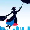 Mary Poppins Silhouette Diamond Painting