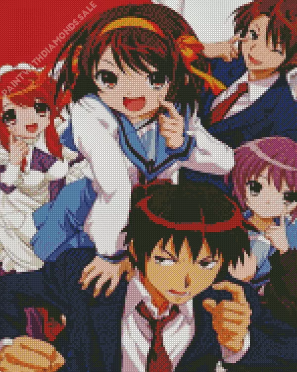 Melancholy of Haruhi Suzumiya anime series Diamond Dotz Melancholy Of Haruhi Suzumiya Anime Series Diamond Painting
