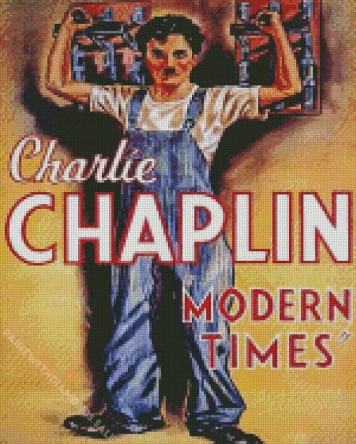 Modern Times Charlie Chaplin Diamond Painting