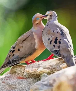 Mourning Doves Lovers Diamond Painting