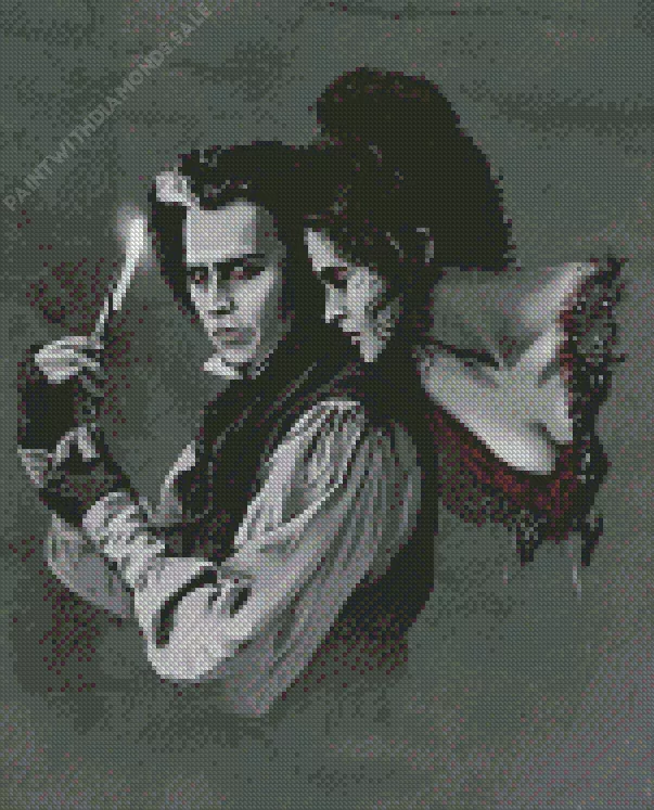 Mrs Lovett and Sweeney Todd Diamond Paintings Mrs Lovett And Sweeney Todd Diamond Painting
