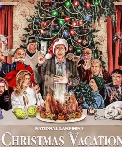 National Lampoons Christmas Vacation Poster Diamond Painting