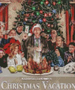 National Lampoons Christmas Vacation Poster Diamond Painting