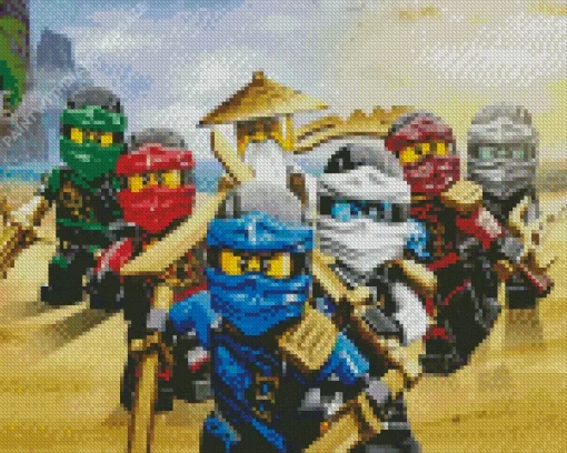 Ninjago Cartoon Diamond Painting