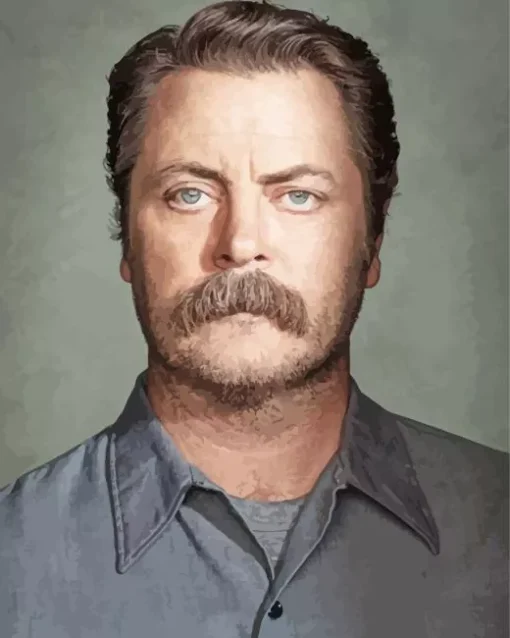 Parks And Recreation Ron Swanson Diamond Painting