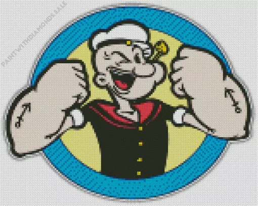 Popeye Cartoon Diamond Painting