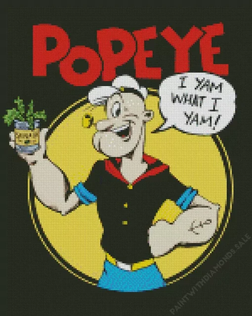 Popeye The Sailor Man Diamond Painting