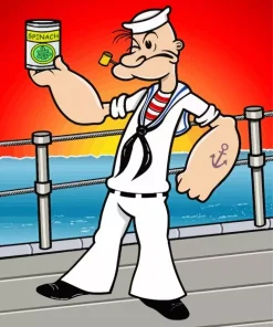 Popeye The Sailor Man Character Diamond Painting