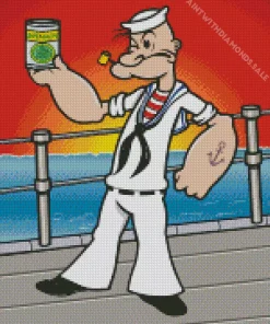 Popeye The Sailor Man Character Diamond Painting