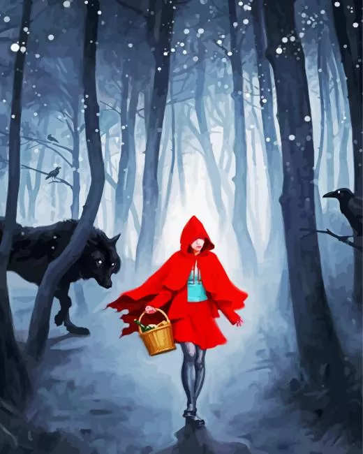 Red Riding Hood art Diamond Paintings Red Riding Hood Art Diamond Painting
