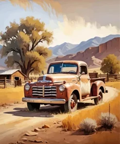 Retro Truck Diamond Painting