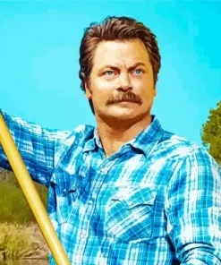 Ron Swanson Diamond Painting