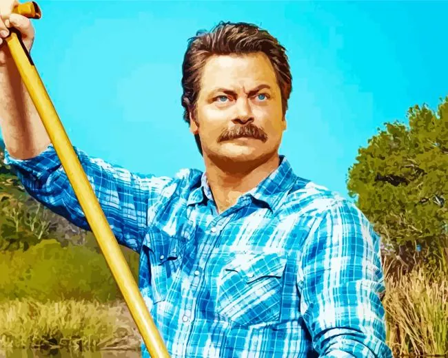 Ron Swanson Diamond By Numbers Ron Swanson Diamond Painting