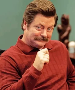 Ron Swanson Parks And Recreation Diamond Painting