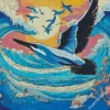 Seagull Above The Dolphins Diamond Painting