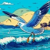 Seagull Flying Diamond Painting