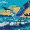 Seagull Flying Diamond Painting