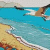 Seagull Flying Art Diamond Painting