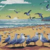 Seagulls On The Beach Diamond Painting