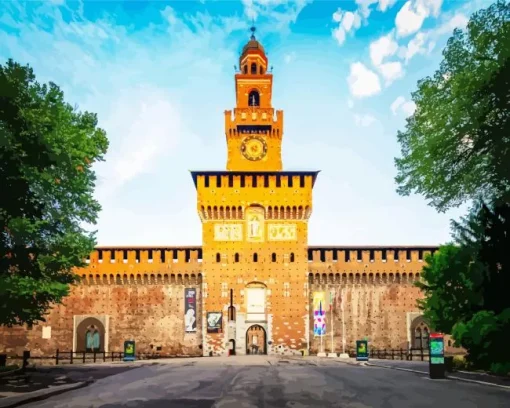 Sforzesco Castle Diamond Painting