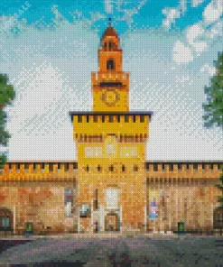 Sforzesco Castle Diamond Painting