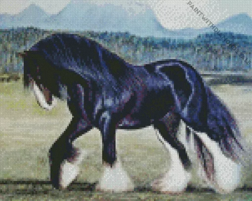 Shire Horse Art Diamond Painting