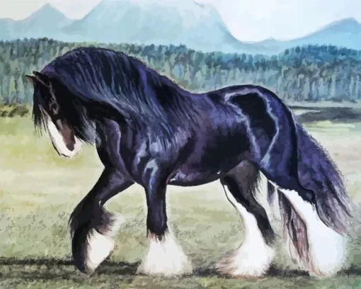 Shire Horse Art Diamond Painting