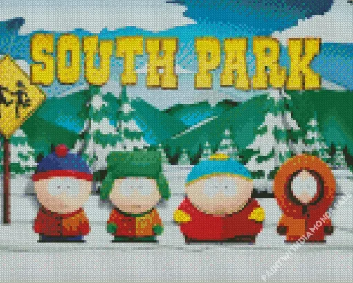 South Park Cartoon Diamond Painting