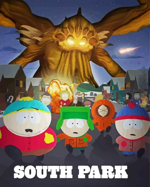 South Park cartoon poster Diamond Dotz South Park Cartoon Poster Diamond Painting