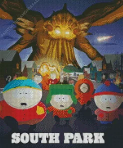 South Park Cartoon Poster Diamond Painting