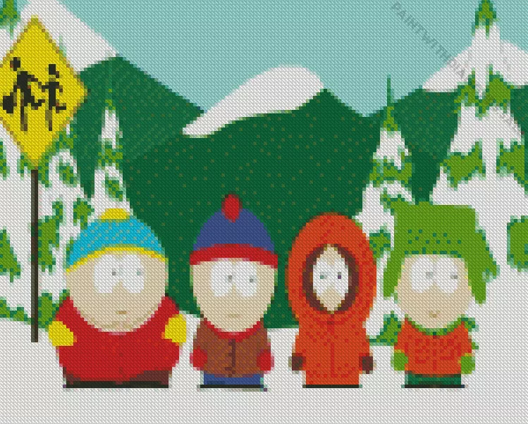 South Park characters Diamond Paintings South Park Characters Diamond Painting