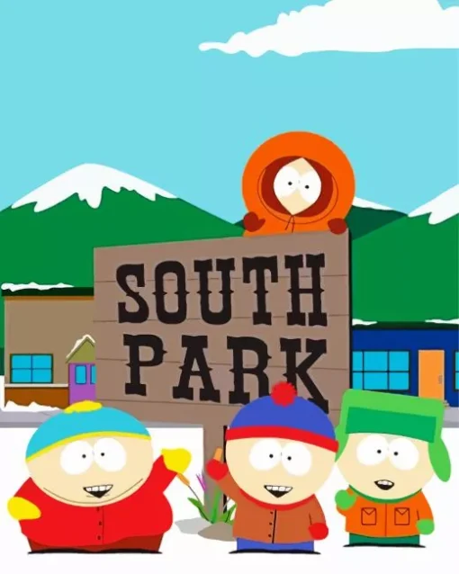 South Park Poster Diamond Painting